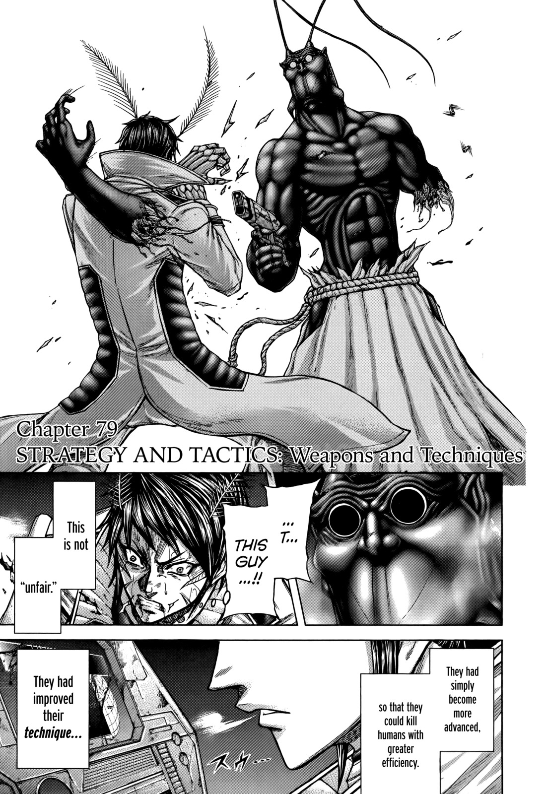 Terra Formars Chapter 79 page 2 - Chapter 79: STRATEGY AND TACTICS Weapons and Techniques