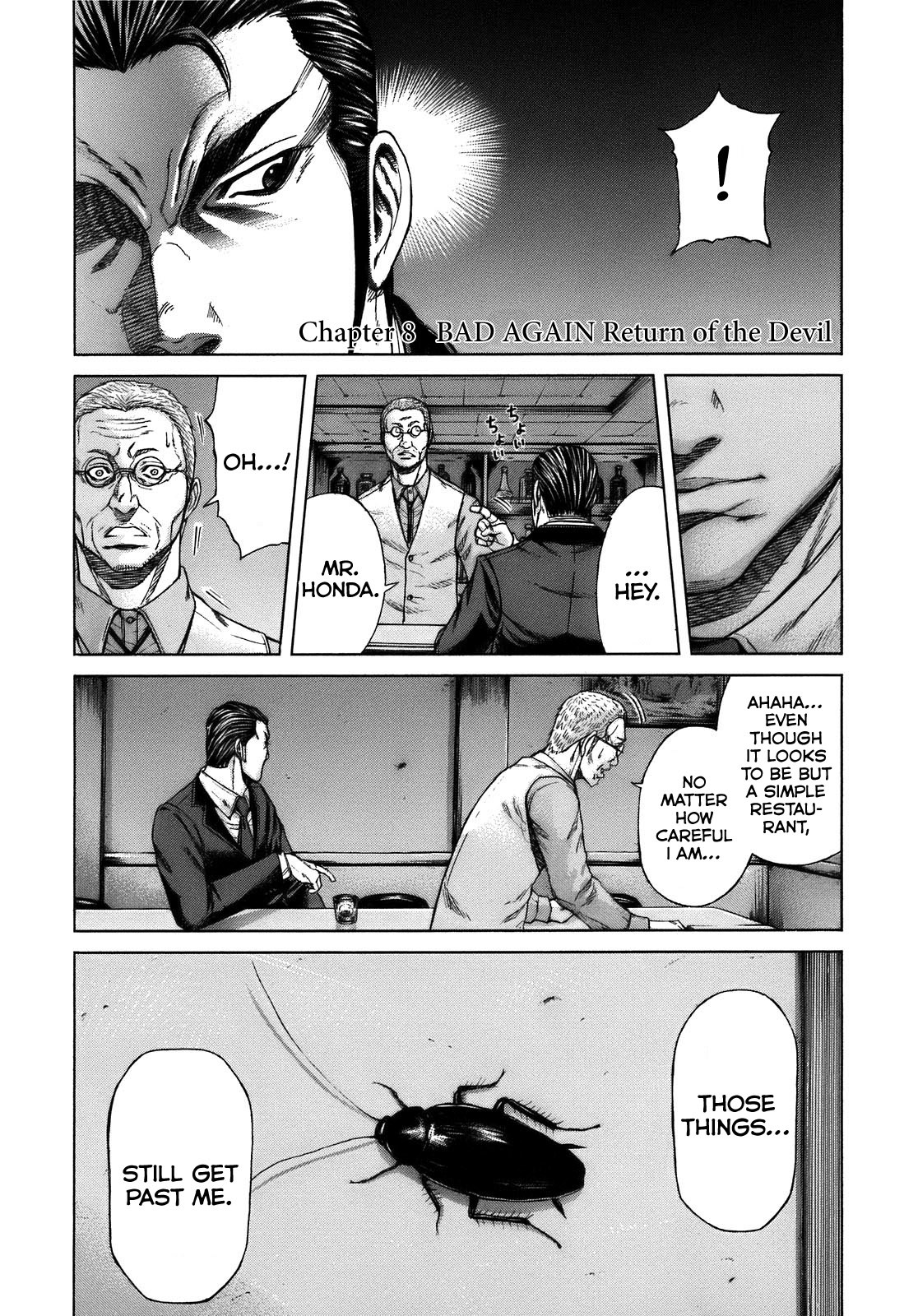 Terra Formars Chapter 8 page 1 - Chapter 8: BAD AGAIN Return Of The Devil