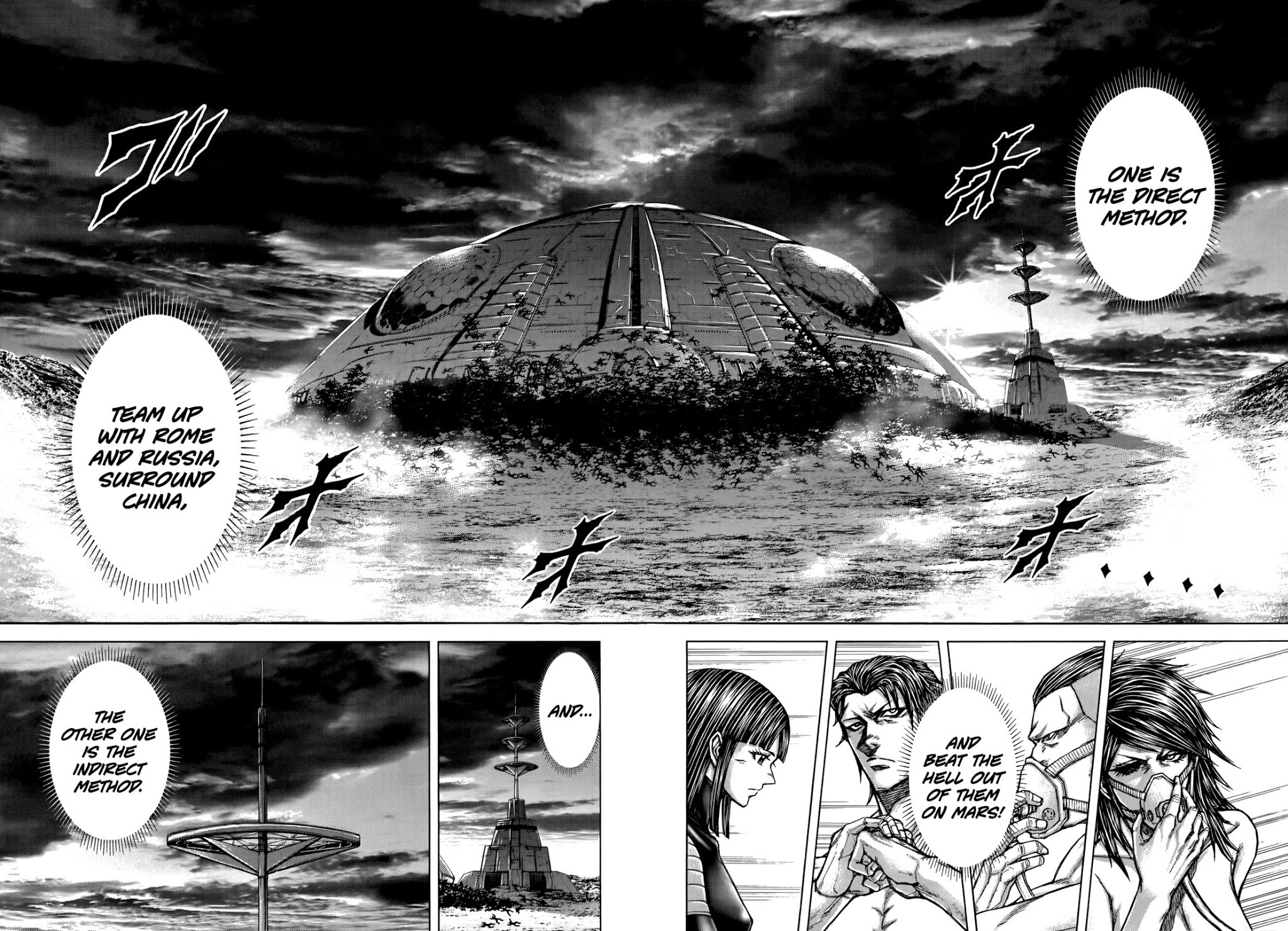 Terra Formars Chapter 85 page 14 - Chapter 85: WEB OF BEND Hunters Nest