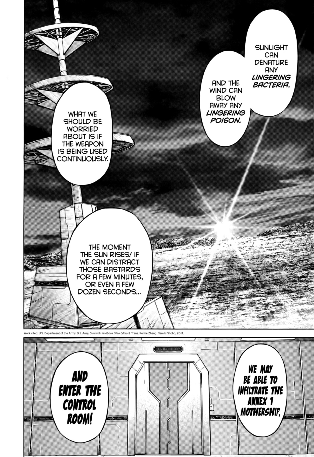 Terra Formars Chapter 86 page 12 - Chapter 86: POWER OF CROSS Blade and the Feral