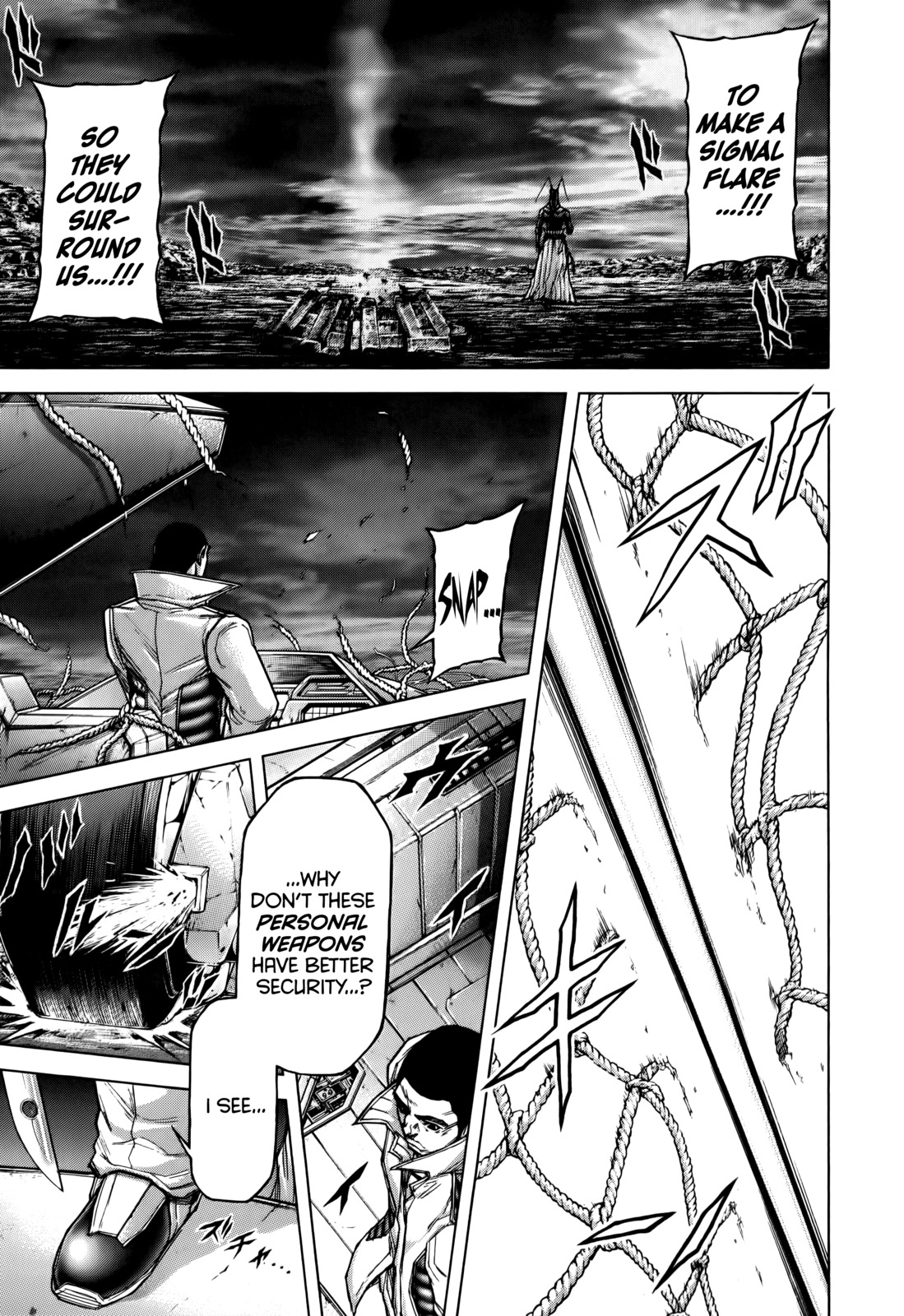 Terra Formars Chapter 86 page 18 - Chapter 86: POWER OF CROSS Blade and the Feral