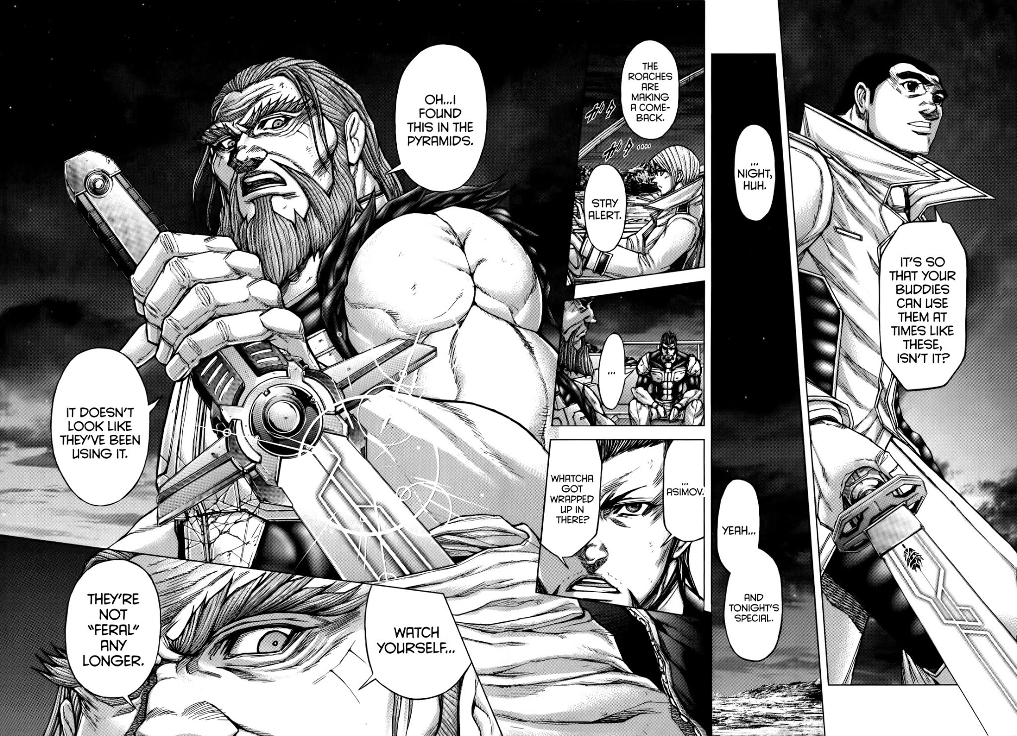 Terra Formars Chapter 86 page 19 - Chapter 86: POWER OF CROSS Blade and the Feral