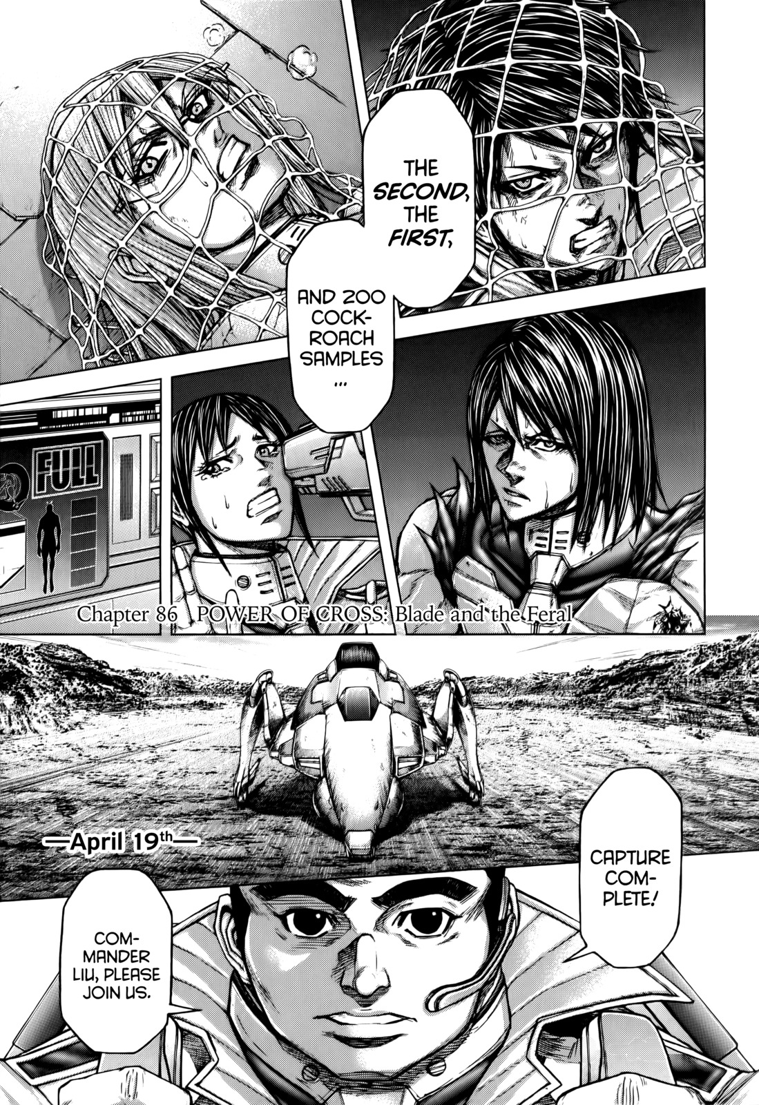 Terra Formars Chapter 86 page 5 - Chapter 86: POWER OF CROSS Blade and the Feral