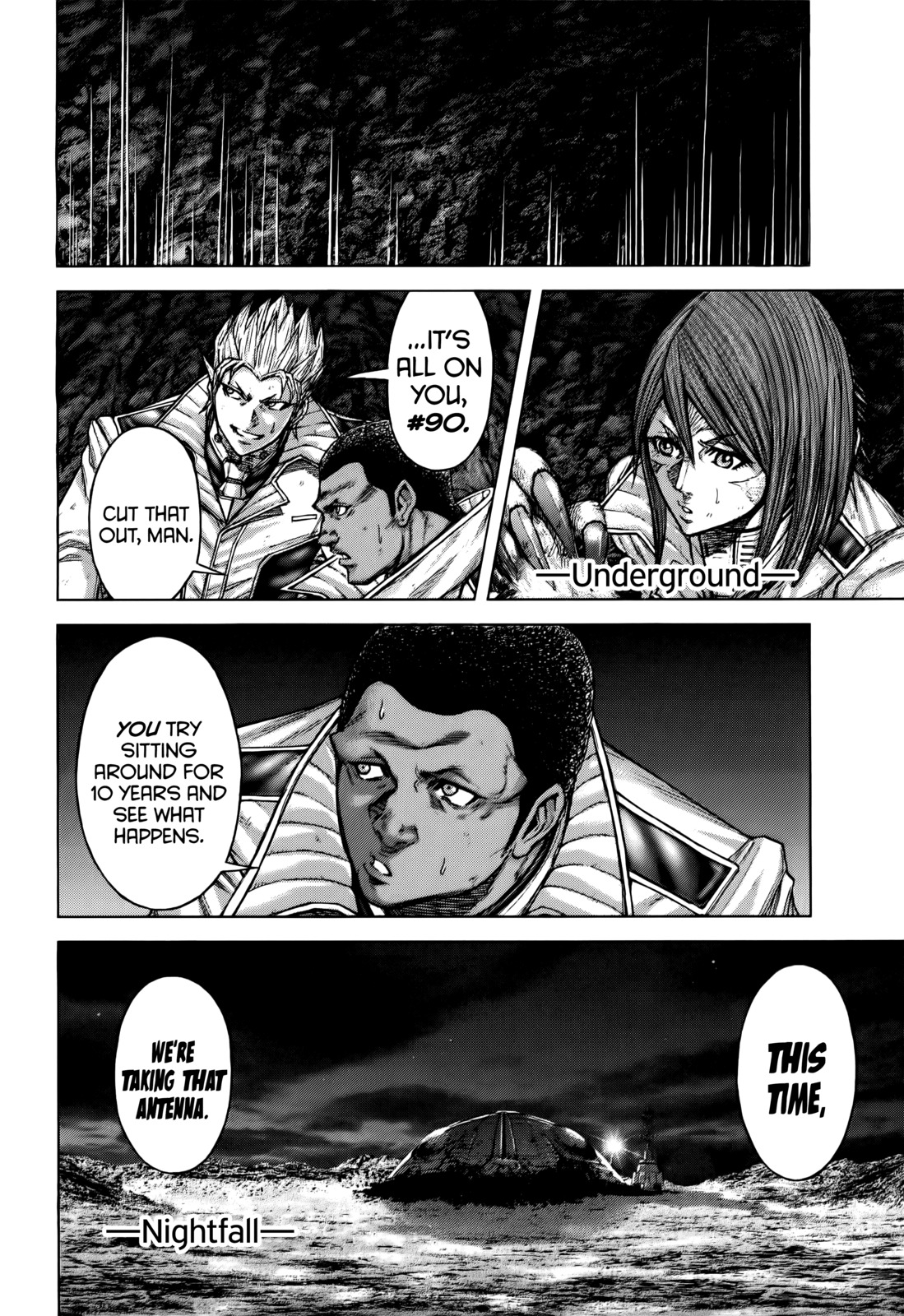 Terra Formars Chapter 86 page 6 - Chapter 86: POWER OF CROSS Blade and the Feral