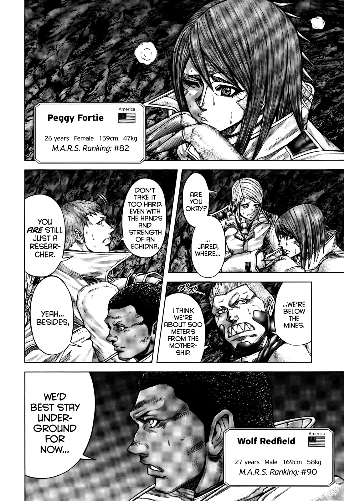 Terra Formars Chapter 86 page 8 - Chapter 86: POWER OF CROSS Blade and the Feral
