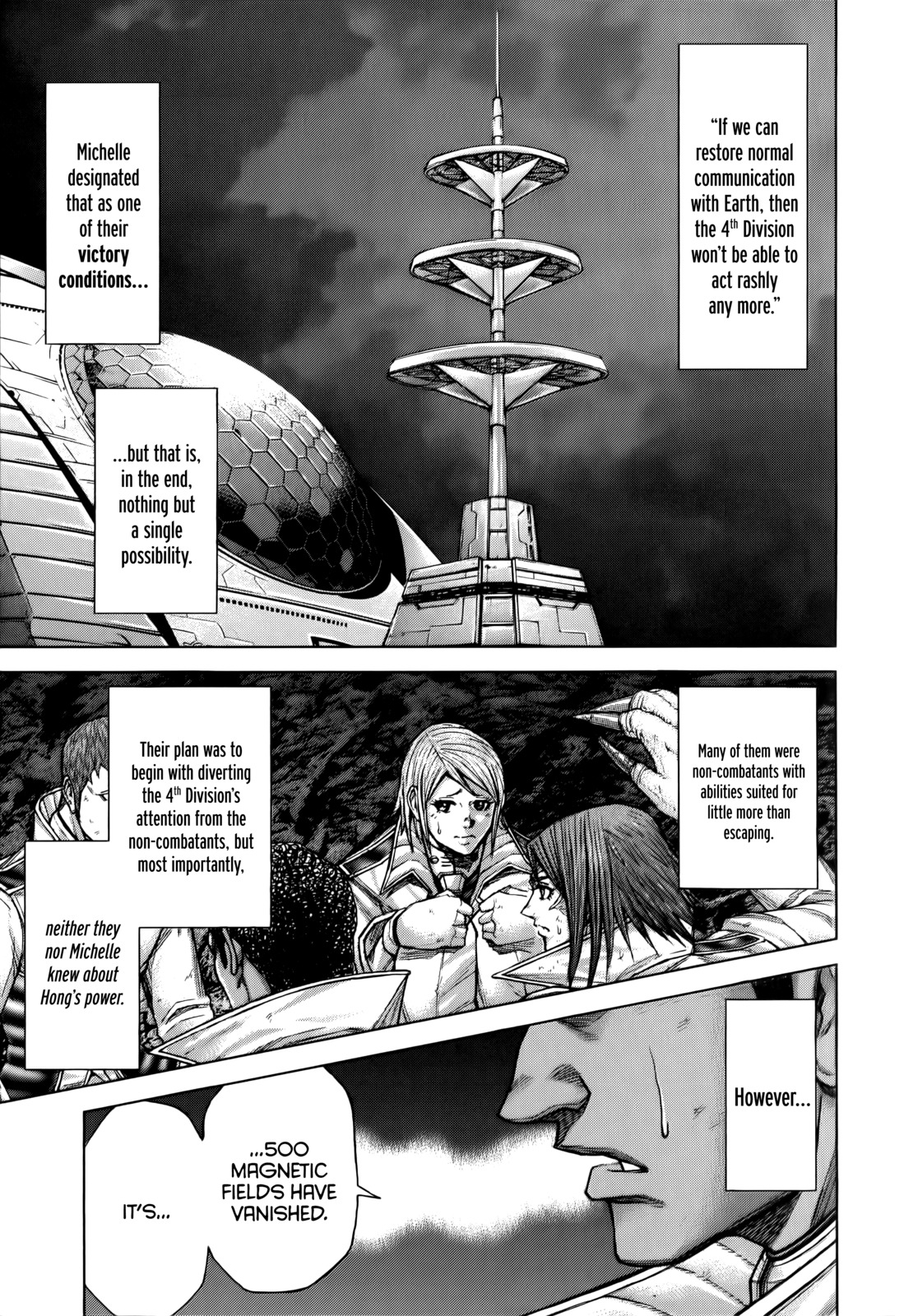 Terra Formars Chapter 86 page 9 - Chapter 86: POWER OF CROSS Blade and the Feral