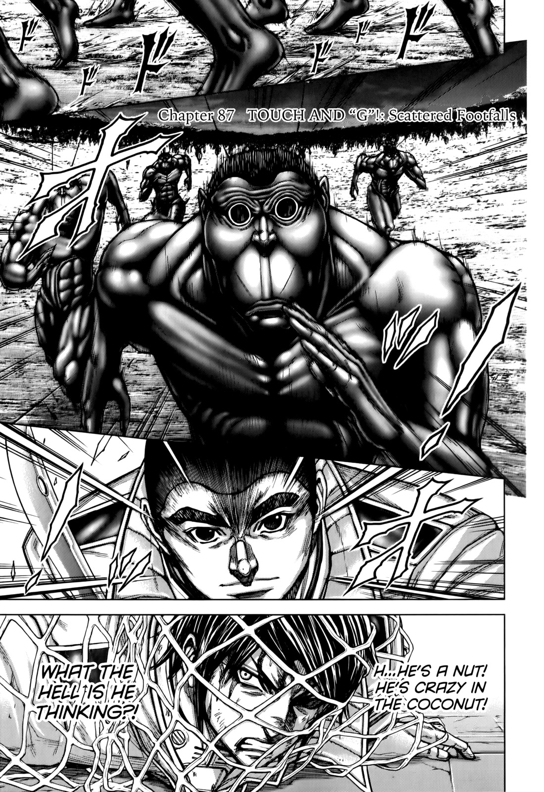 Terra Formars Chapter 87 page 1 - Chapter 87: TOUCH AND G! Scattered Footfalls