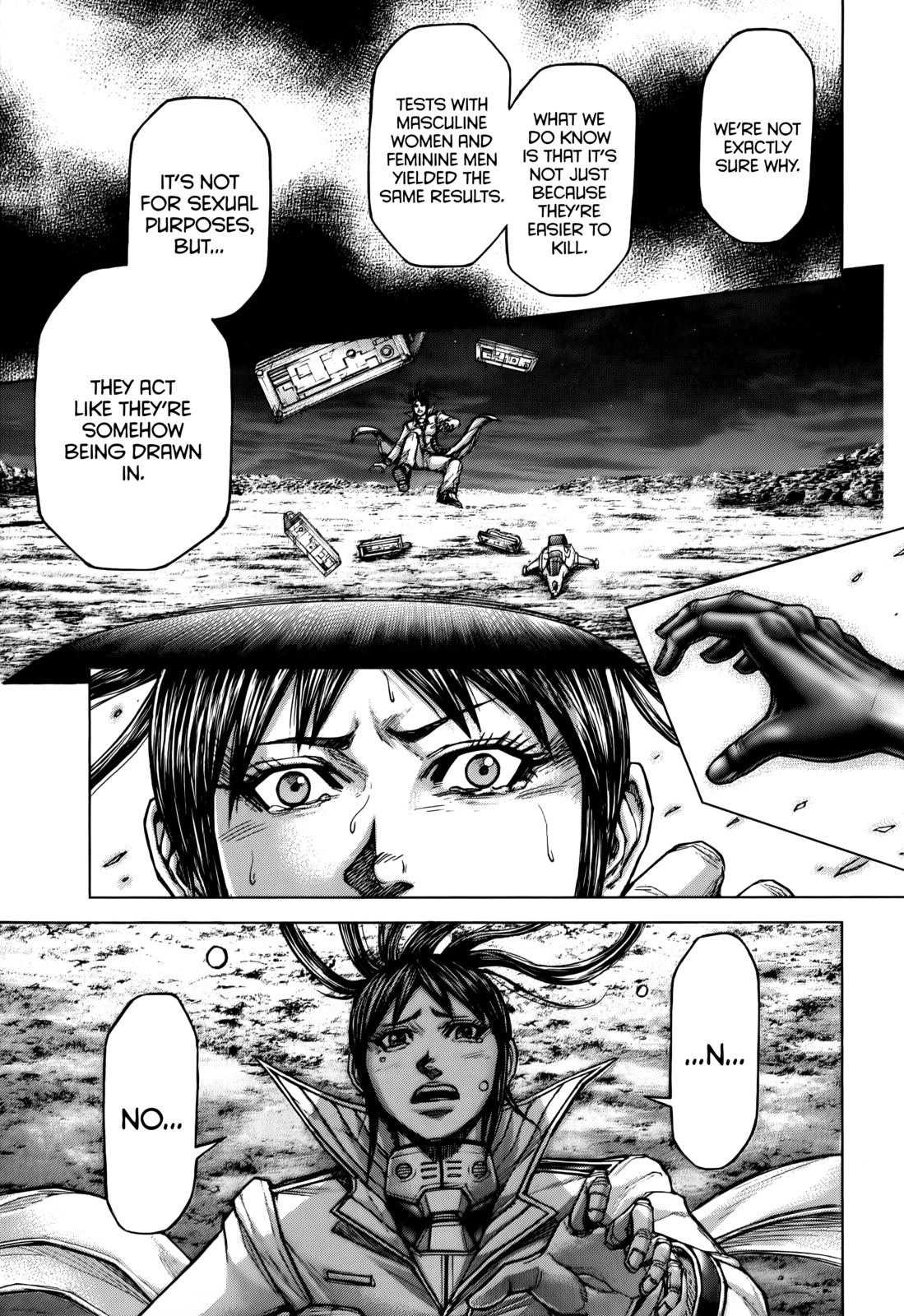 Terra Formars Chapter 87 page 10 - Chapter 87: TOUCH AND G! Scattered Footfalls