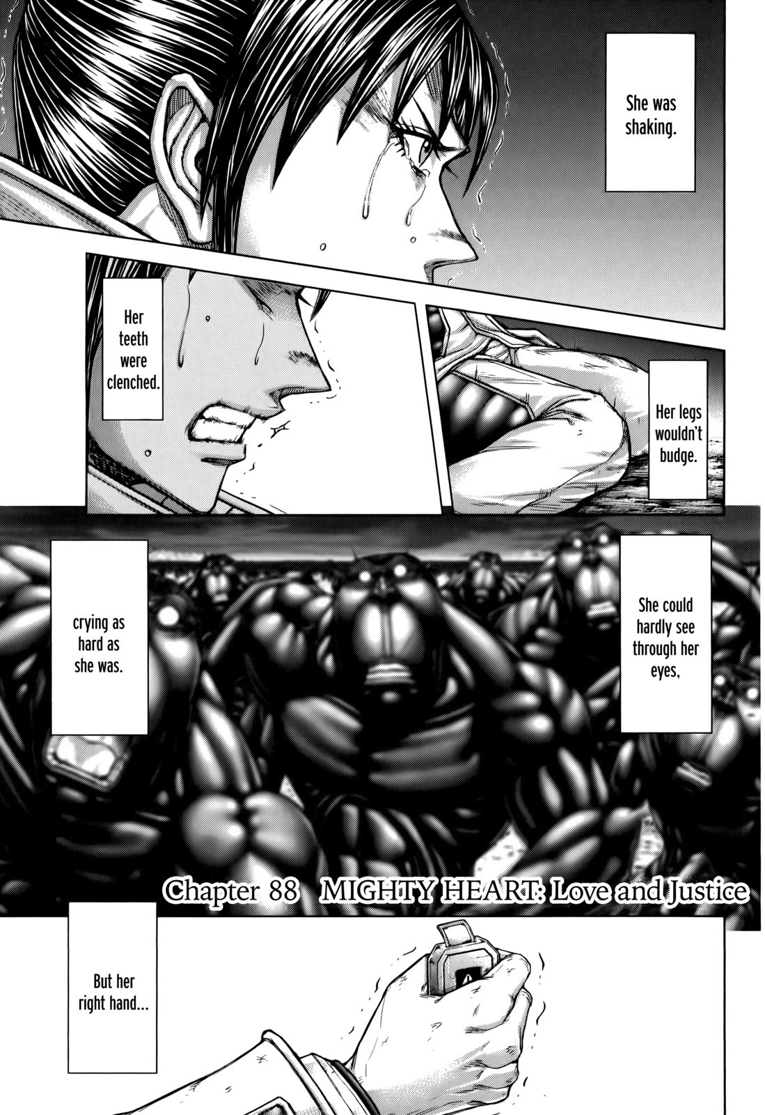 Terra Formars Chapter 88 page 1 - Chapter 88: MIGHTY HEART Love and Justice