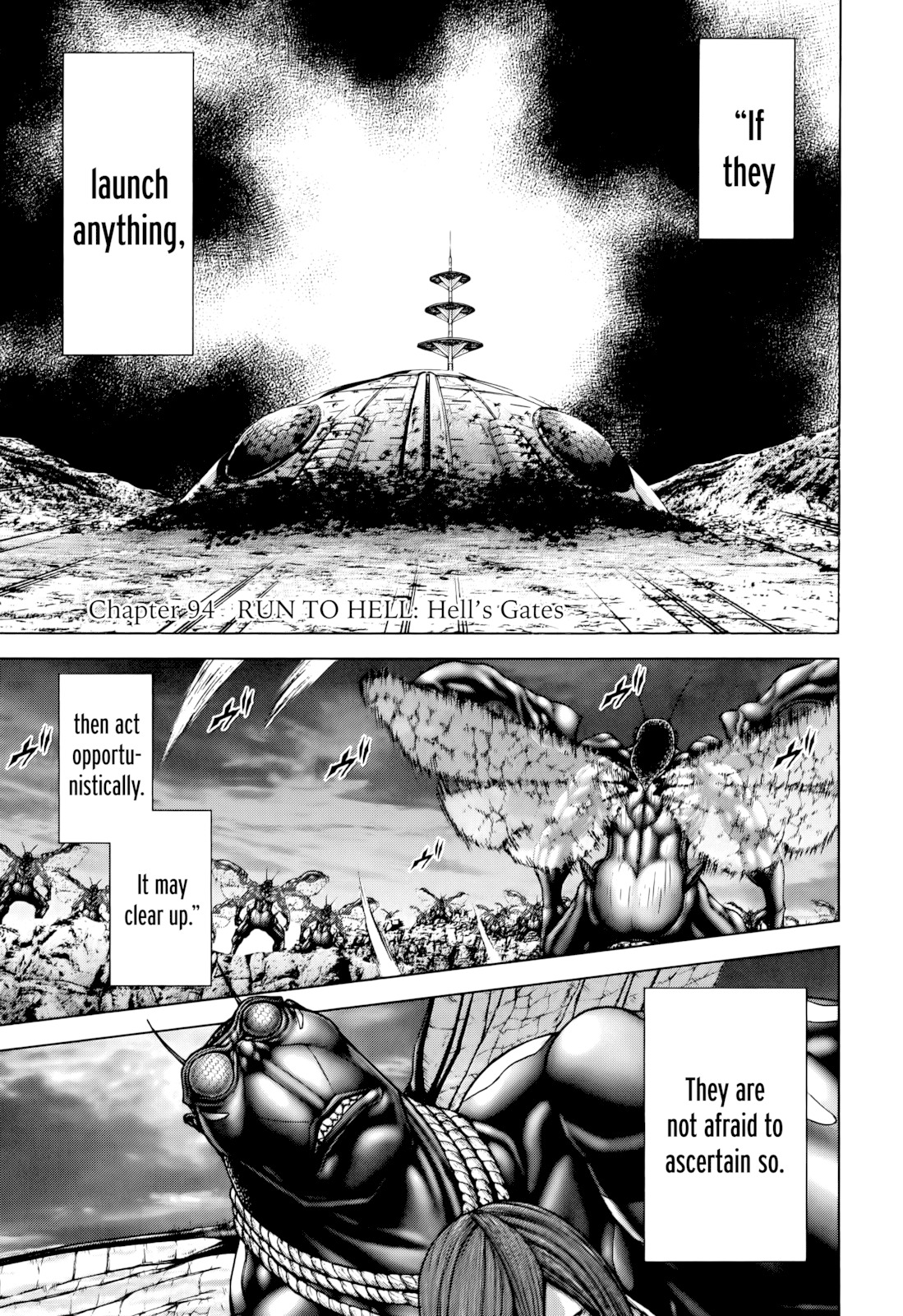 Terra Formars Chapter 94 page 1 - Chapter 94: RUN TO HELL Hells Gates