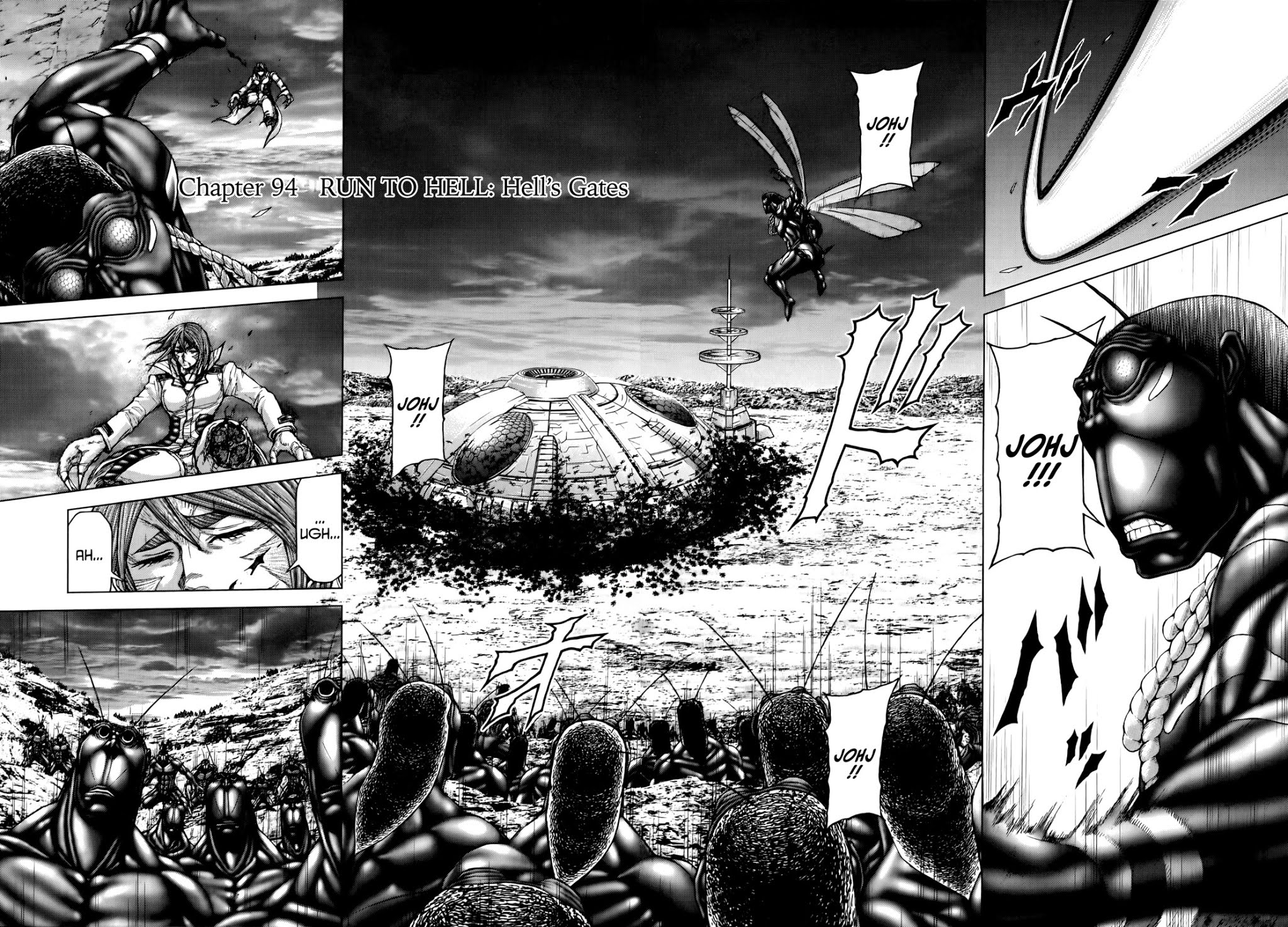 Terra Formars Chapter 94 page 2 - Chapter 94: RUN TO HELL Hells Gates