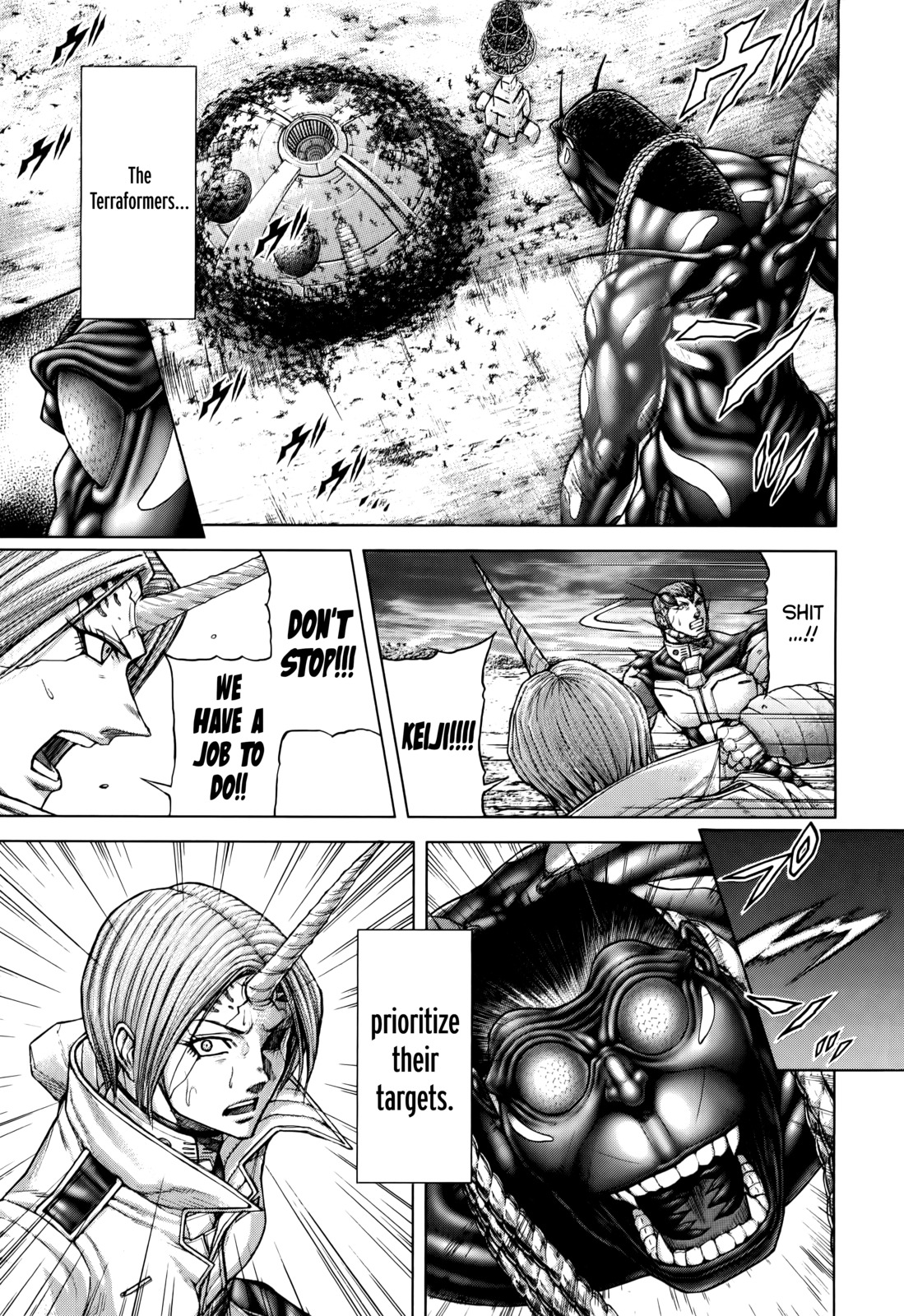 Terra Formars Chapter 94 page 4 - Chapter 94: RUN TO HELL Hells Gates