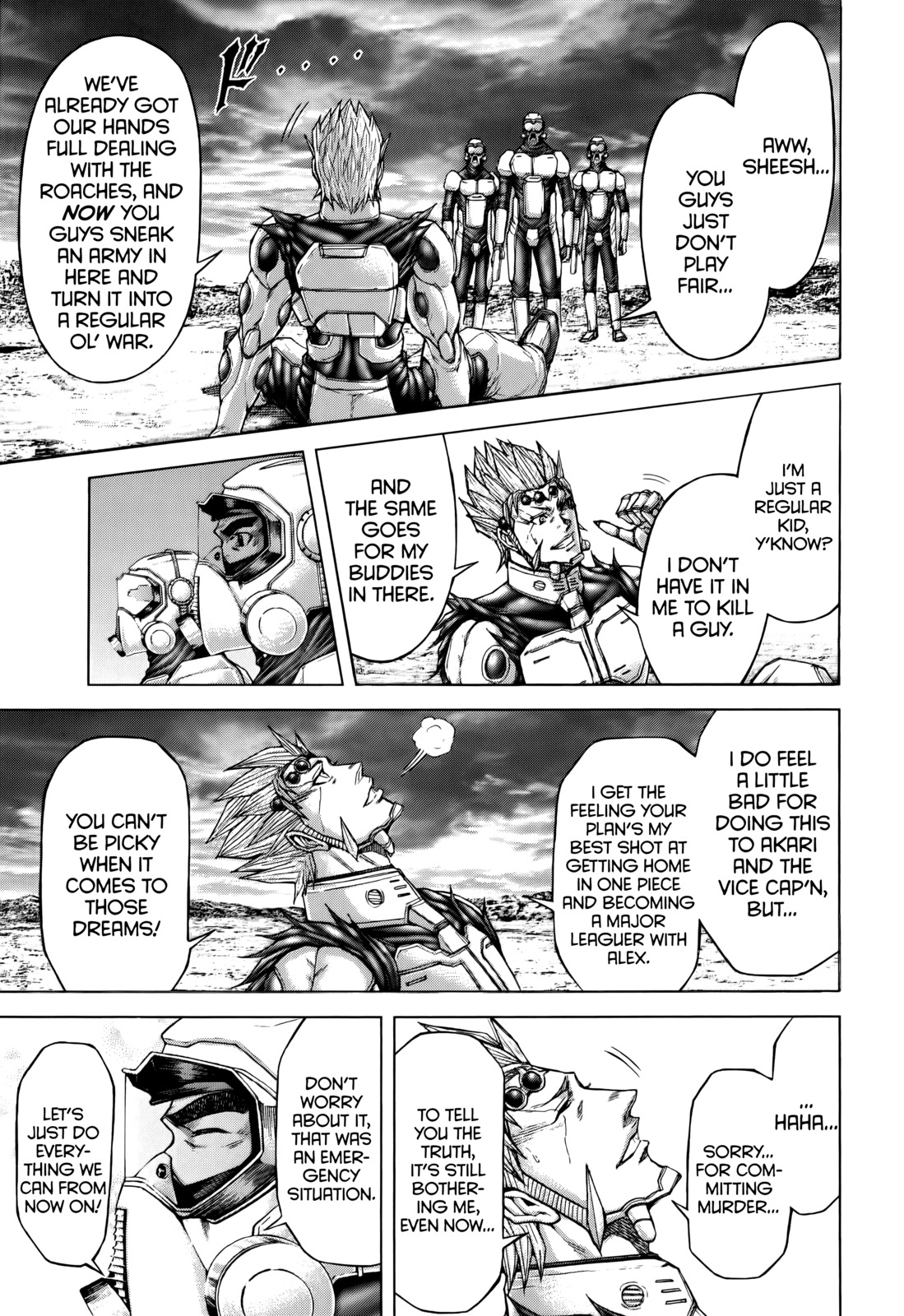 Terra Formars Chapter 96 page 11 - Chapter 96: TO THE END Divided Voice