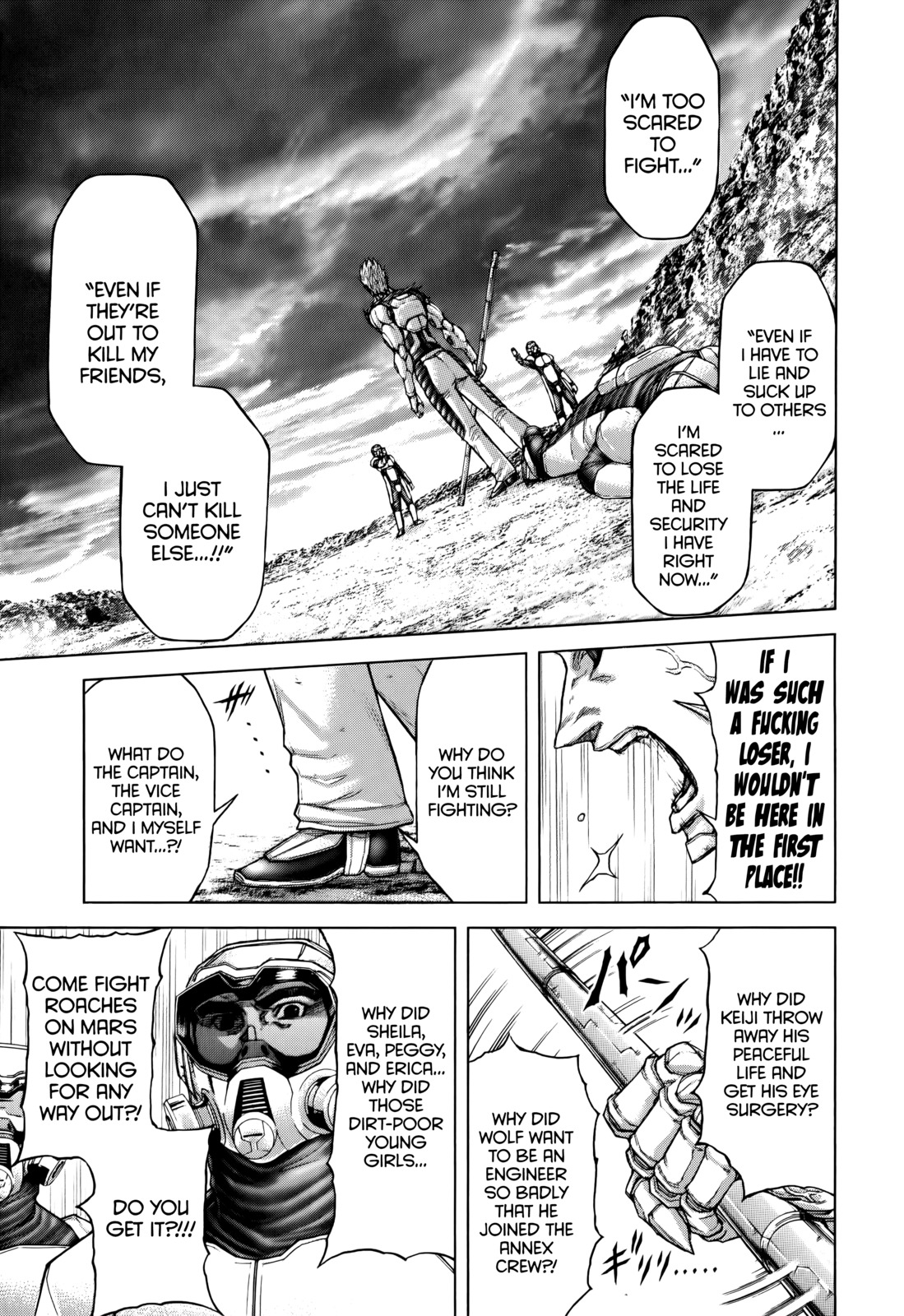 Terra Formars Chapter 96 page 13 - Chapter 96: TO THE END Divided Voice