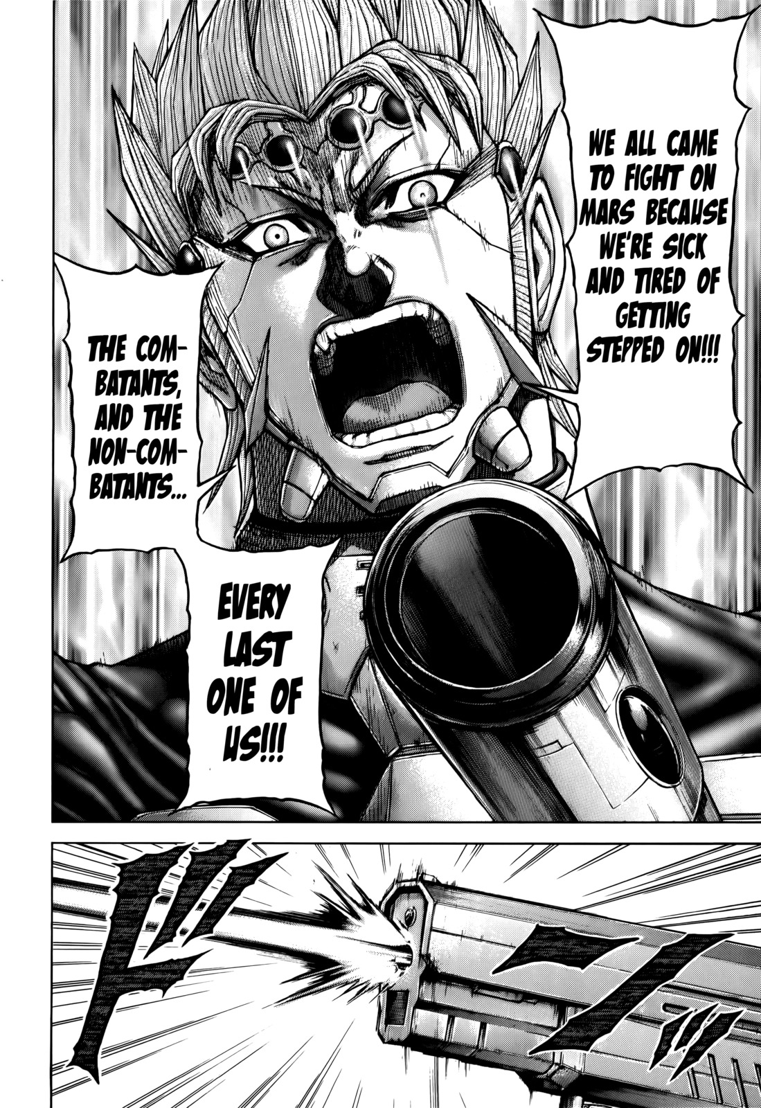 Terra Formars Chapter 96 page 14 - Chapter 96: TO THE END Divided Voice