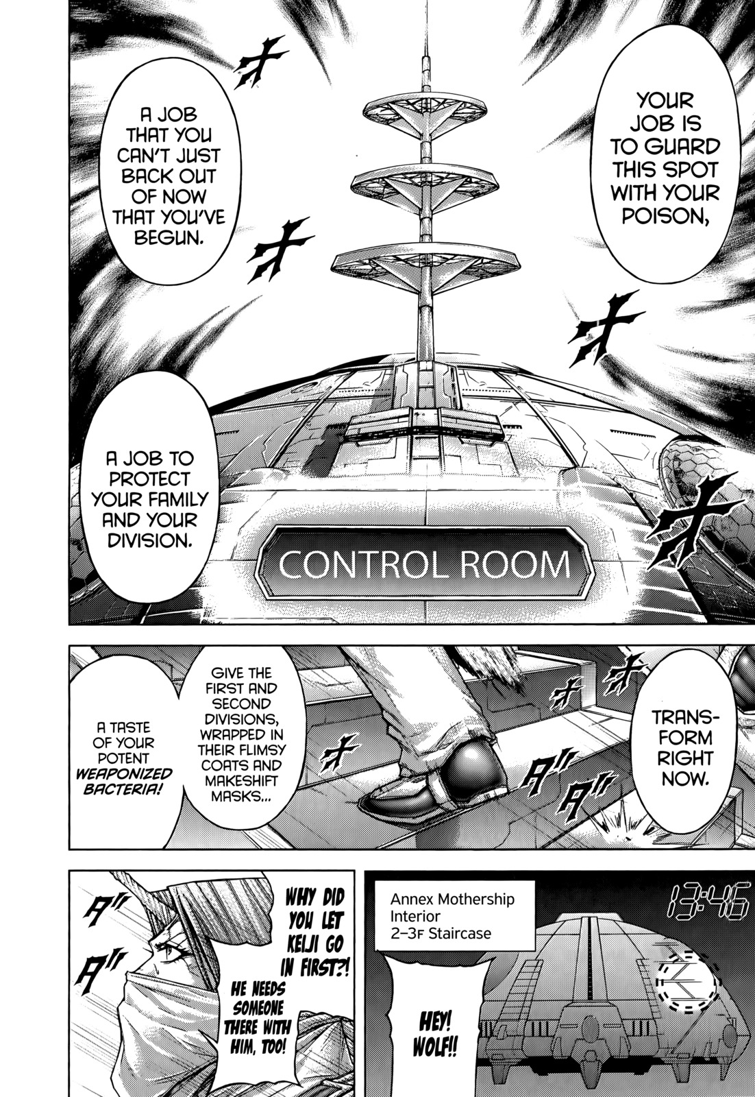 Terra Formars Chapter 97 page 15 - Chapter 97: ELEMENTS Position and Factors