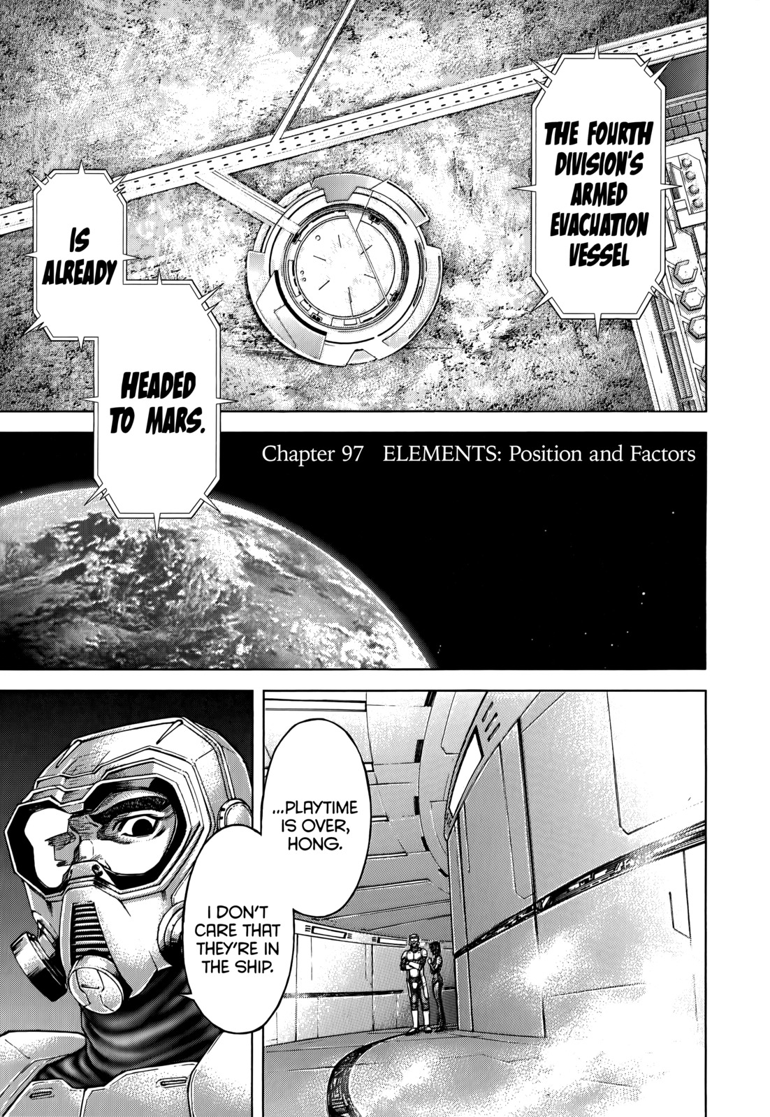 Terra Formars Chapter 97 page 5 - Chapter 97: ELEMENTS Position and Factors