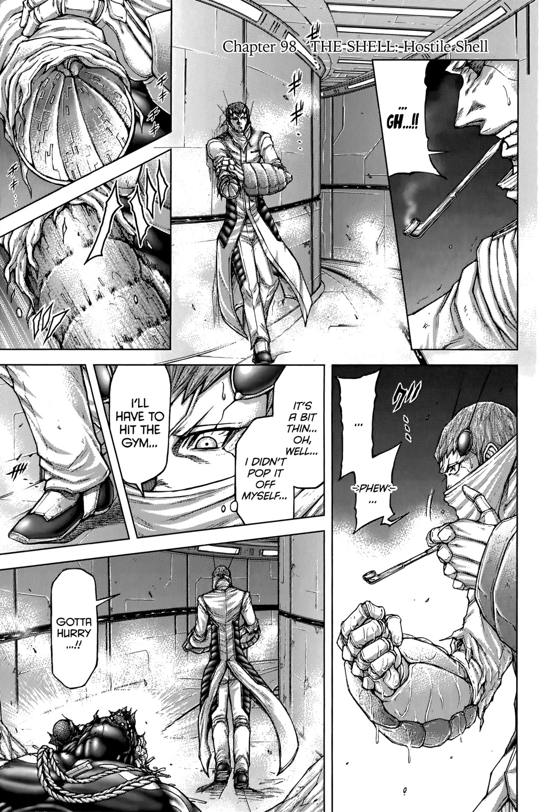 Terra Formars Chapter 98 page 1 - Chapter 98: THE SHELL Hostile Shell