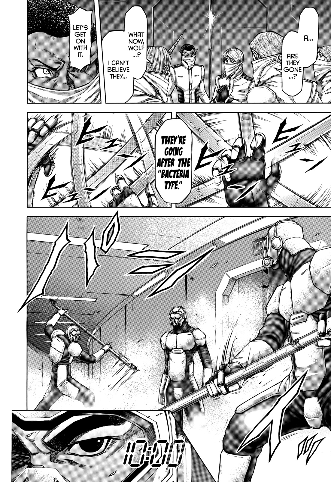 Terra Formars Chapter 98 page 16 - Chapter 98: THE SHELL Hostile Shell