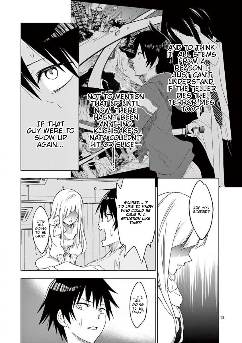 Terror Night Chapter 7 page 13 - Chapter 7: Across the deep night, a pair connected by scissors