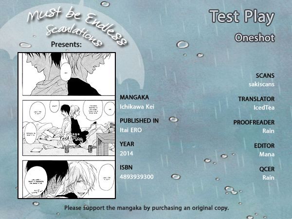 Test Play Chapter 0 page 1 - Chapter 0 : Oneshot