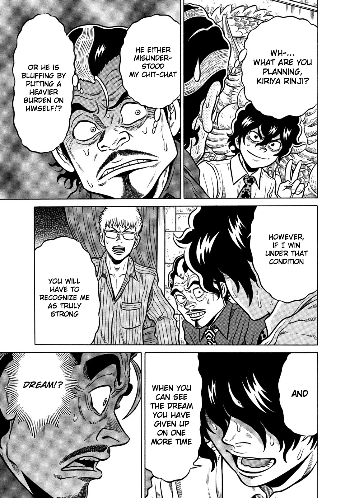 Tetsunaki no Kirinji - Kabukichou Seiatsu Hen Chapter 62 page 19 - Chapter 62: Bluffing Cuckoo