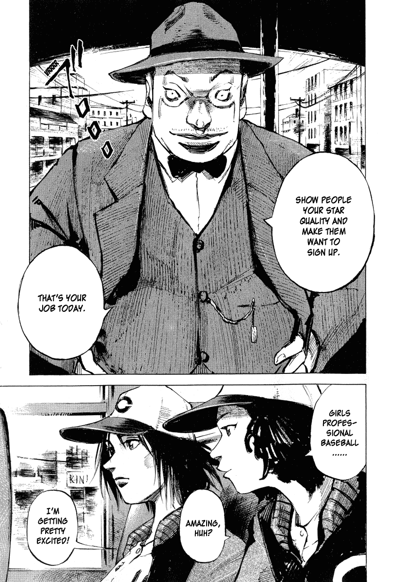 Tetsuwan Girl Chapter 3 page 6 - Chapter 3: Girls Professional Baseball