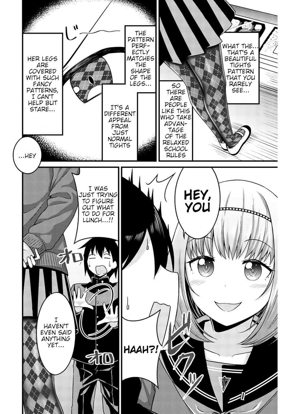 Thanktights Chapter 21 page 4 - Chapter 21: Patterned Tights Senpai