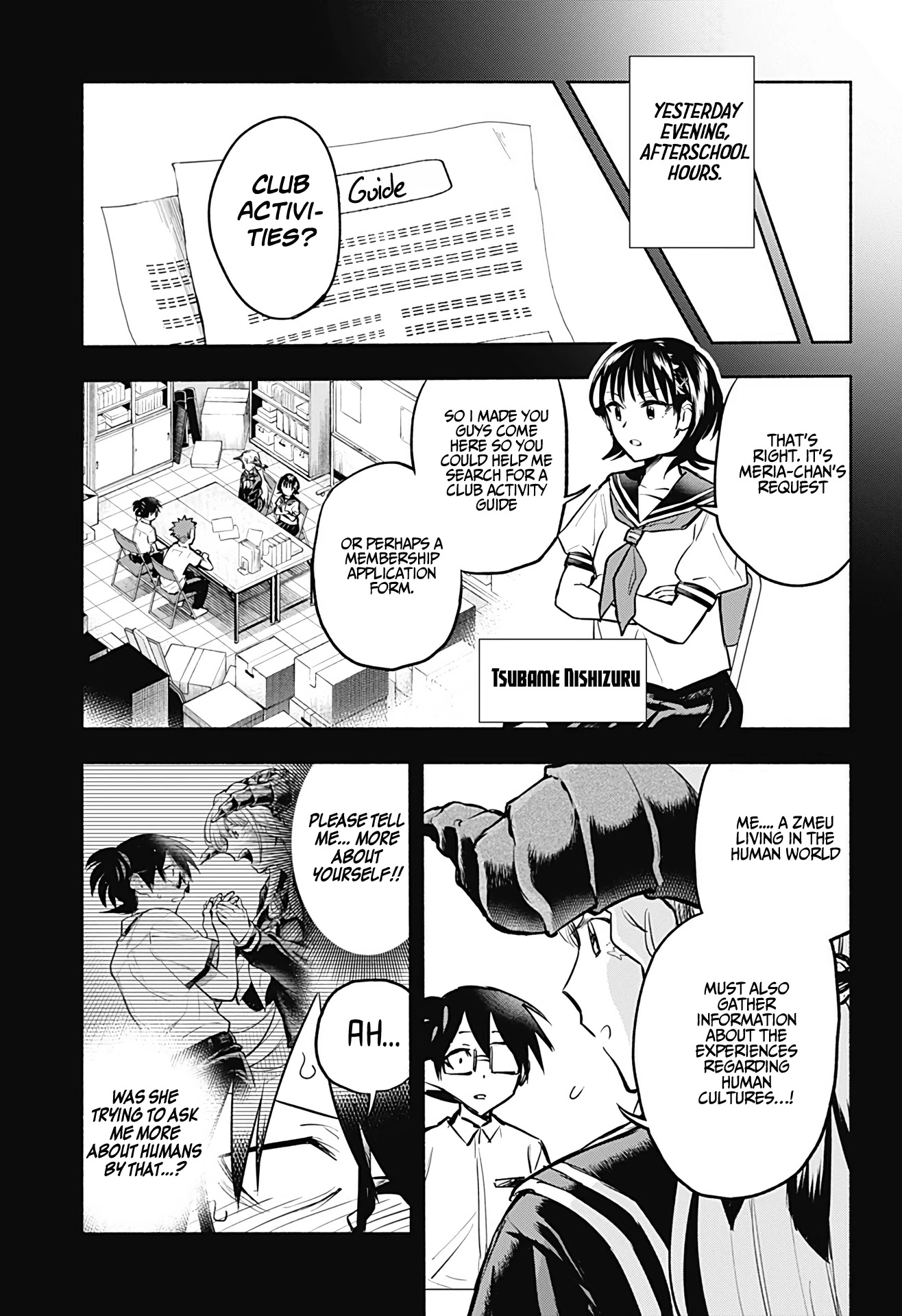 That Dragon (Exchange) Student Stands Out More Than Me Chapter 3 page 4 - Chapter 3: Let’s search for a Trial Club