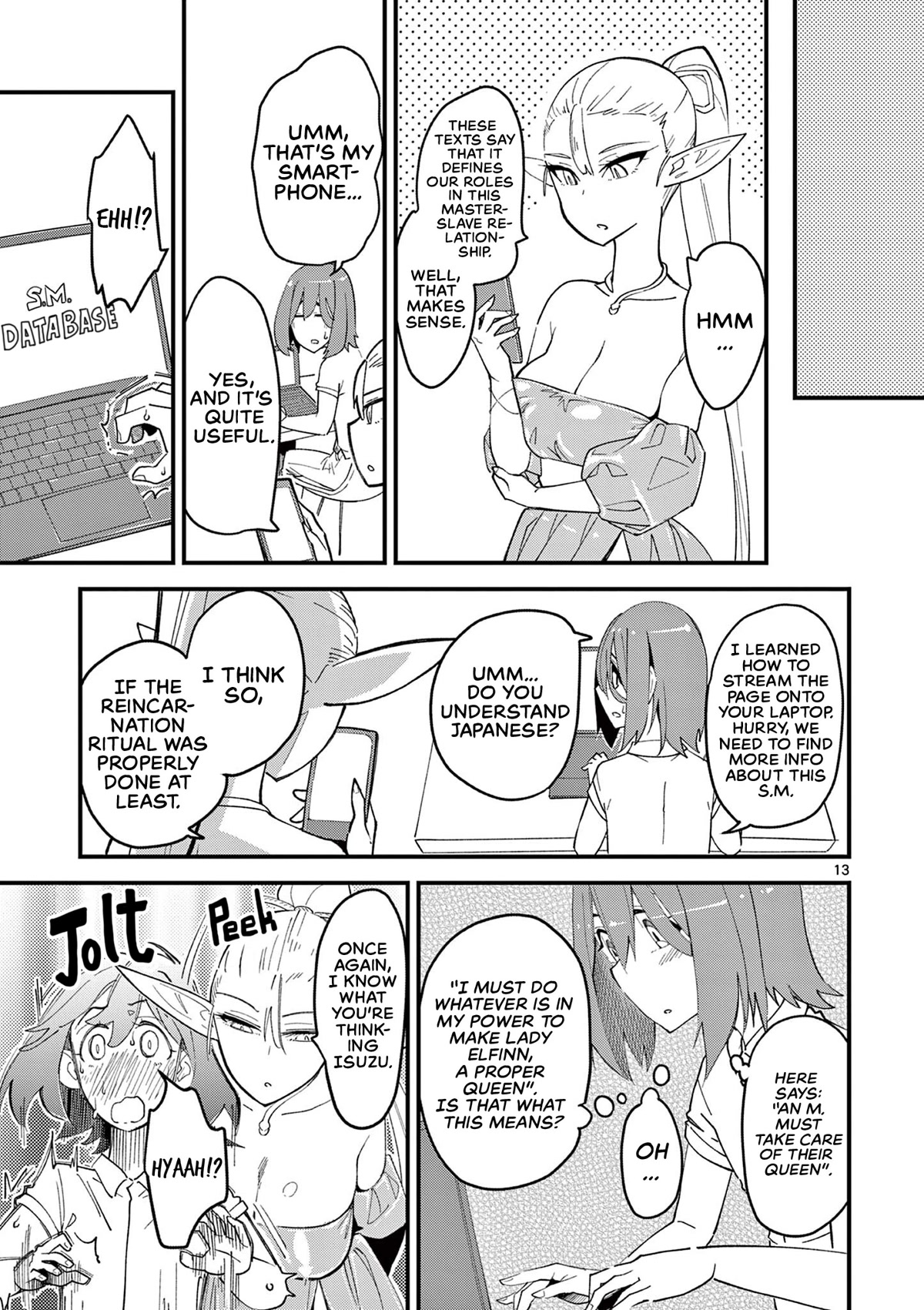 That Elf is My Queen! Chapter 2 page 13 - Chapter 2: Episode 2. The Introduction of Elves and Sadomasochism!