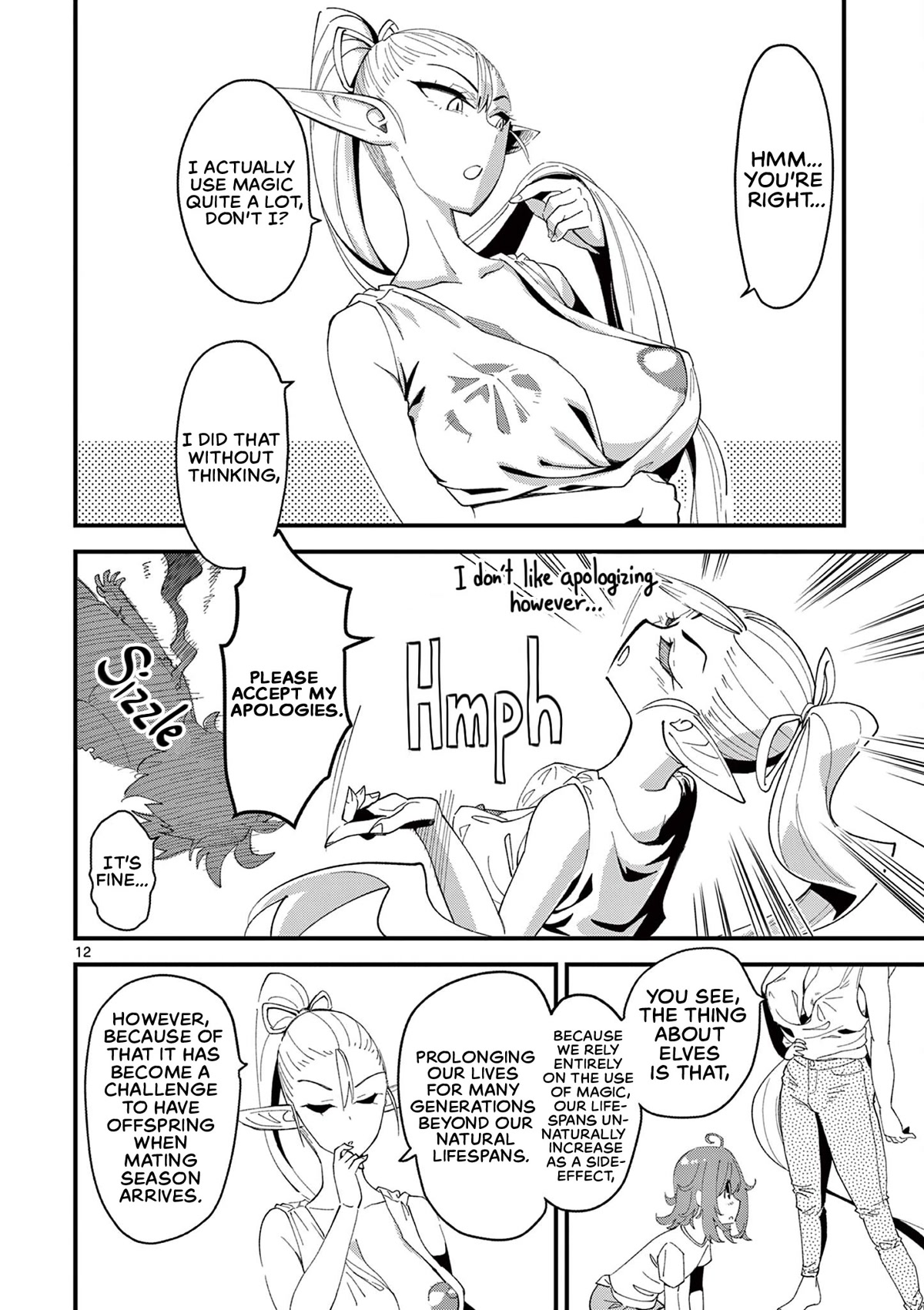 That Elf is My Queen! Chapter 3 page 12 - Chapter 3: Episode 3. The Experience of Elves and Oil Massage!
