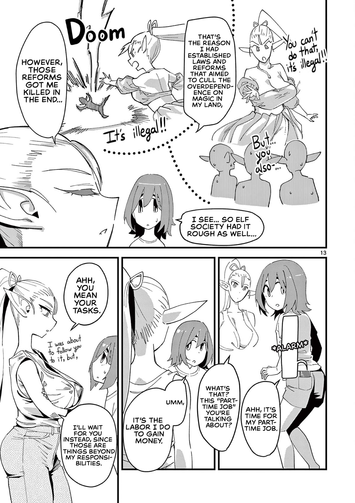 That Elf is My Queen! Chapter 3 page 13 - Chapter 3: Episode 3. The Experience of Elves and Oil Massage!