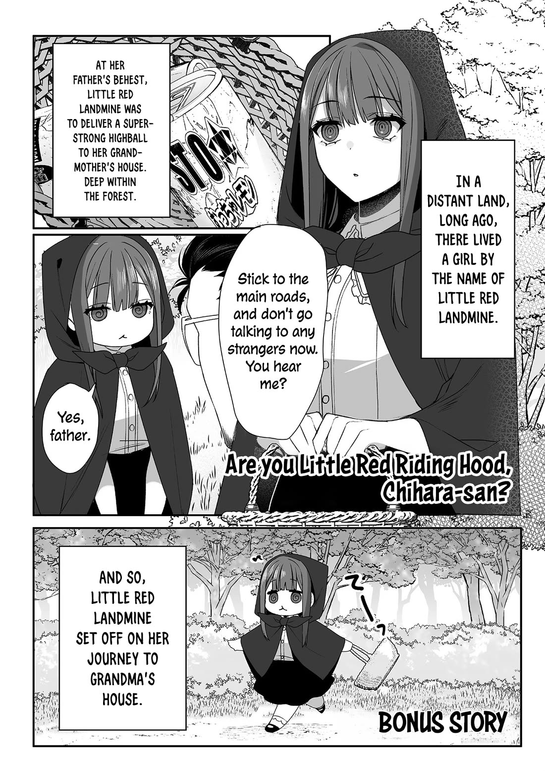 That Girl Is Cute... But Dangerous? Chapter 30.5 page 1 - Chapter 30.5: BONUS STORY - Are you Little Red Riding Hood, Chihara-san?