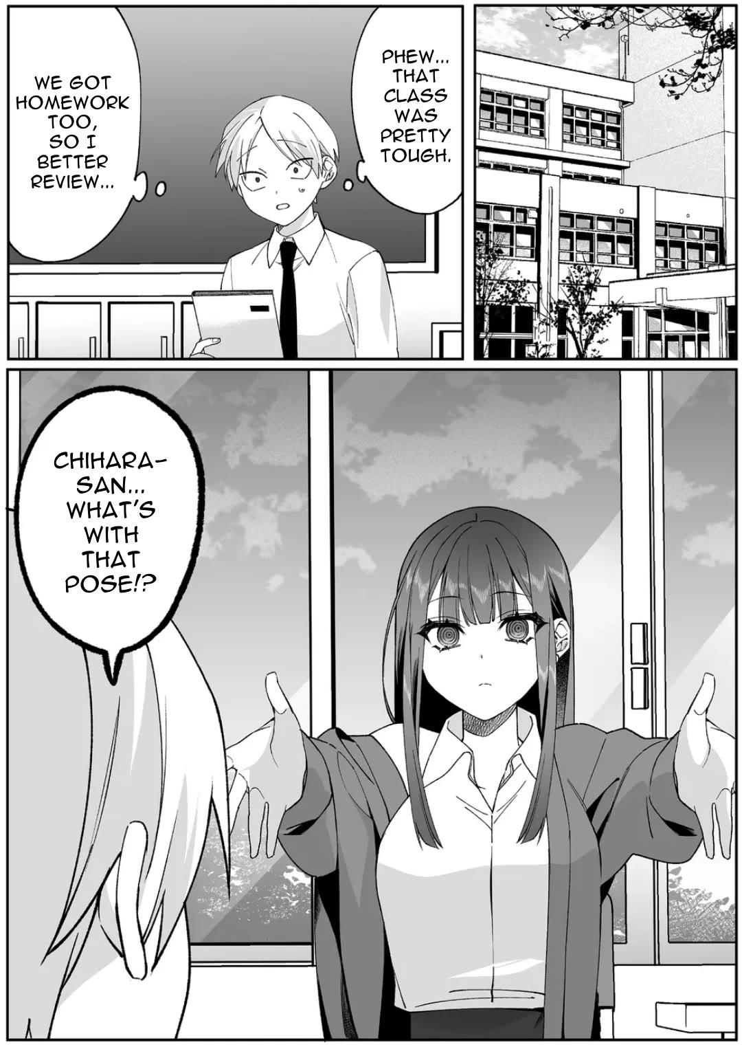That Girl Is Cute... But Dangerous? Chapter 82 page 1 - Chapter 82: What's With That Pose, Chihara-san?