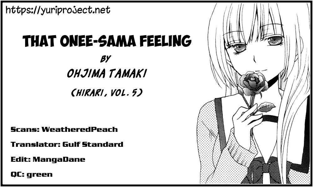 That Onee-sama Feeling Chapter 0 page 9 - Chapter 0 : [Oneshot]