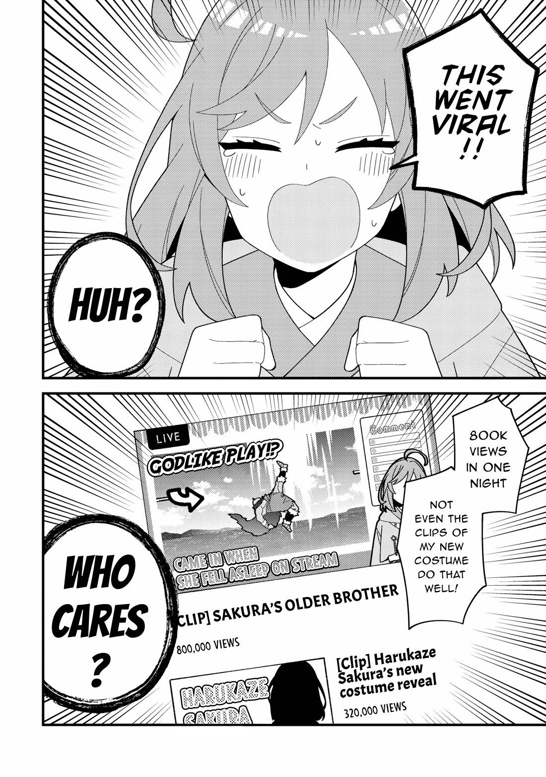 That Time I Crashed Into My Little Sister's Stream and Was Treated Like a VTuber Chapter 1 page 13 - Chapter 1: Big bro joins the battle