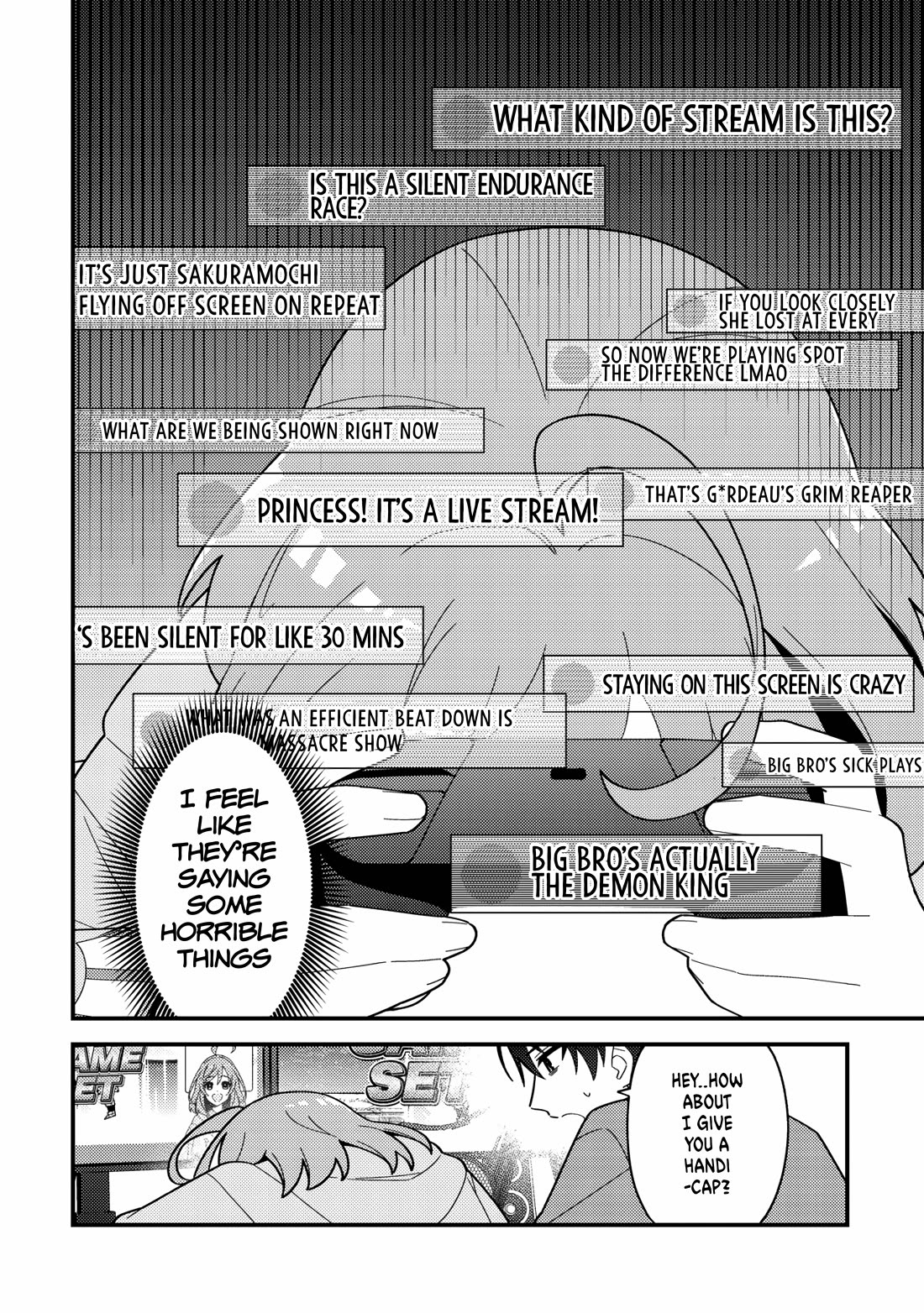 That Time I Crashed Into My Little Sister's Stream and Was Treated Like a VTuber Chapter 1 page 23 - Chapter 1: Big bro joins the battle