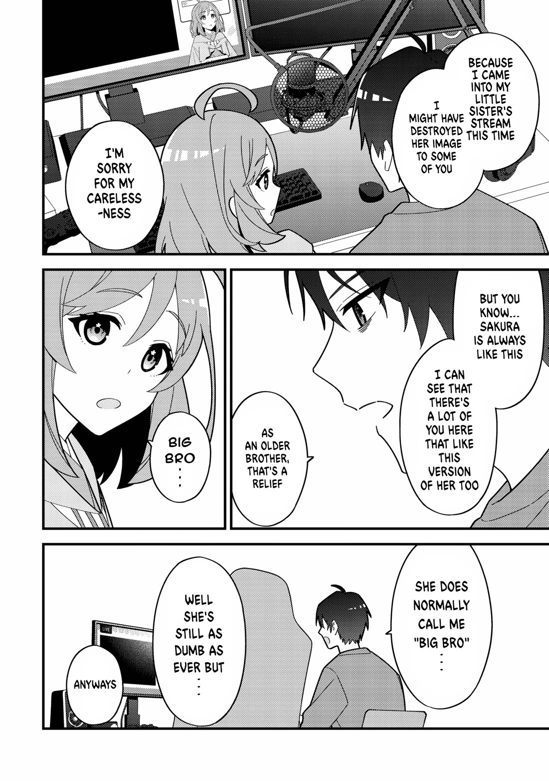That Time I Crashed Into My Little Sister's Stream and Was Treated Like a VTuber Chapter 1 page 27 - Chapter 1: Big bro joins the battle