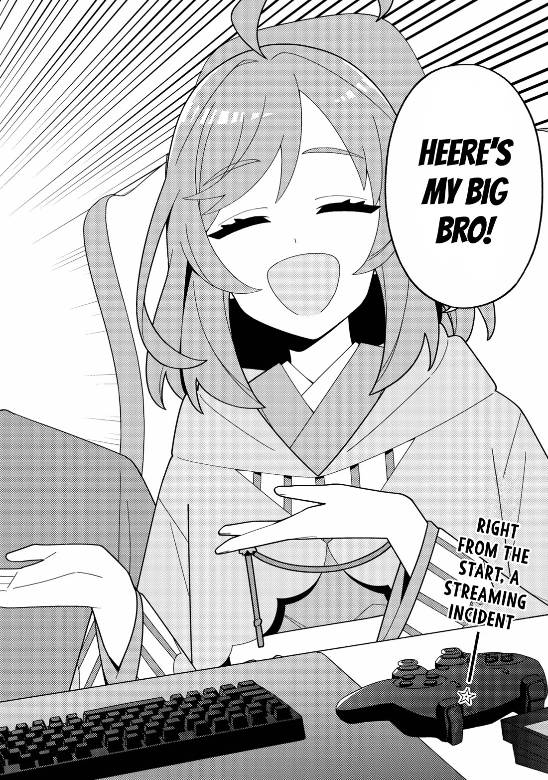 That Time I Crashed Into My Little Sister's Stream and Was Treated Like a VTuber Chapter 1 page 3 - Chapter 1: Big bro joins the battle