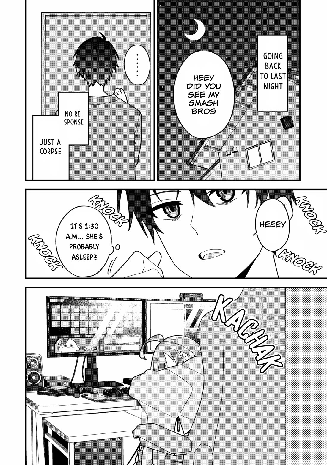 That Time I Crashed Into My Little Sister's Stream and Was Treated Like a VTuber Chapter 1 page 5 - Chapter 1: Big bro joins the battle