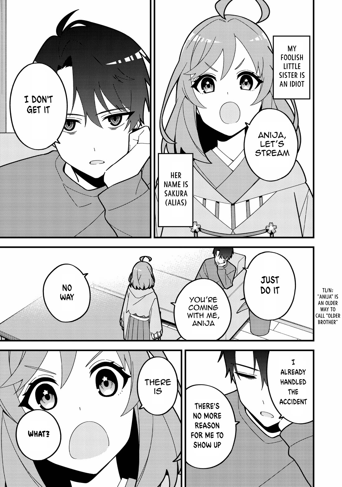 That Time I Crashed Into My Little Sister's Stream and Was Treated Like a VTuber Chapter 2 page 1 - Chapter 2: Don’t turn me into 2D