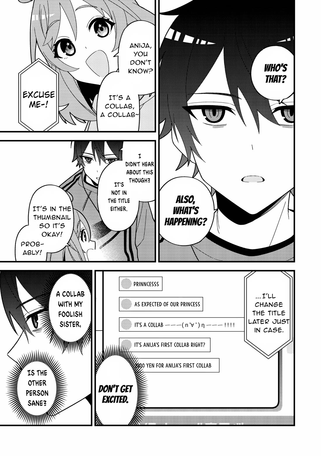 That Time I Crashed Into My Little Sister's Stream and Was Treated Like a VTuber Chapter 3 page 10 - Chapter 3: I didn’t hear about a collab