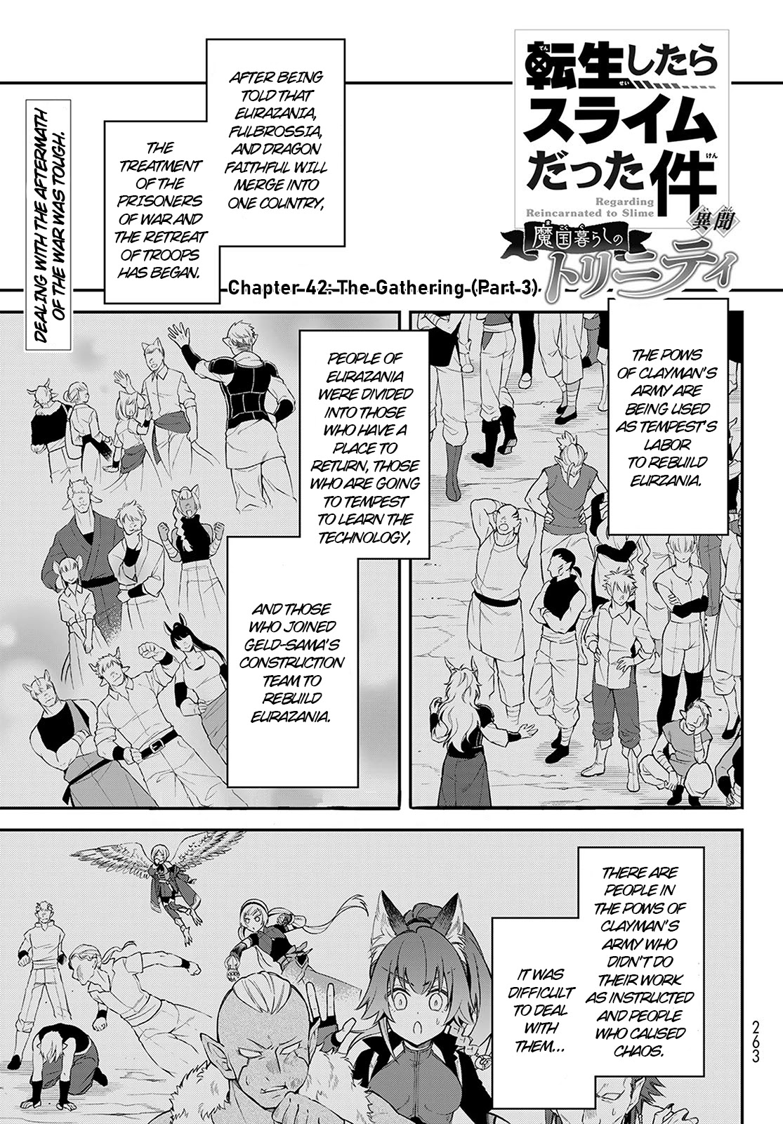 That Time I Was Reincarnated As A Slime Strange Tales: Monster Country Life Of Trinity Chapter 42 page 1 - Chapter 42: The Gathering (Part 3)