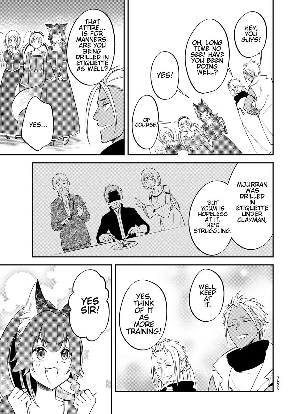 That Time I Was Reincarnated As A Slime Strange Tales: Monster Country Life Of Trinity Chapter 67 page 13 - Chapter 67: The Struggles of Learning Etiquette