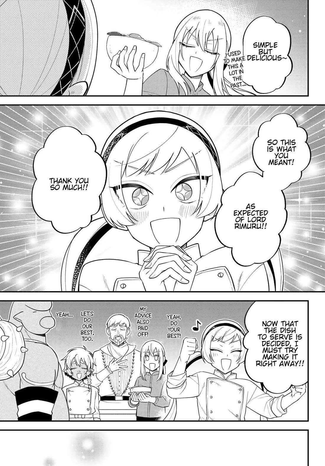 That Time I Was Reincarnated As A Slime Strange Tales: Monster Country Life Of Trinity Chapter 88 page 29 - Chapter 88: Challenge! The Supreme Hospitality Cuisine!!