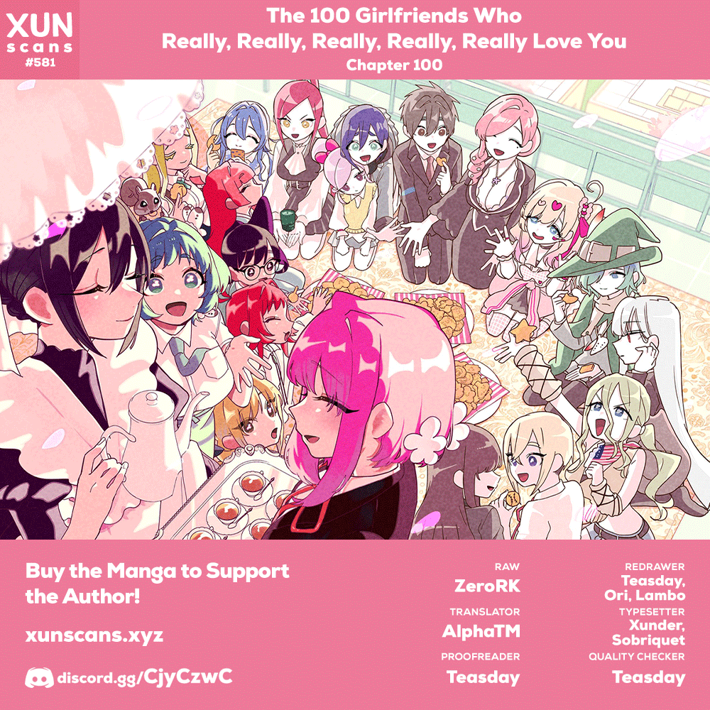 The 100 Girlfriends Who Really, Really, Really, Really, Really Love You Chapter 100 page 1 - Chapter 100: Working on This Series Has Made Me Happier Than I Can Say. Honestly, Thank You All So Much. We're in This for the Long Haul!