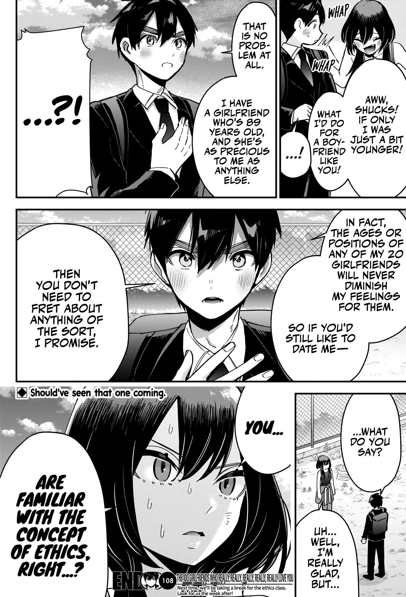 The 100 Girlfriends Who Really, Really, Really, Really, Really Love You Chapter 108 page 21 - Chapter 108: Bonnouji-sensei is a Loser