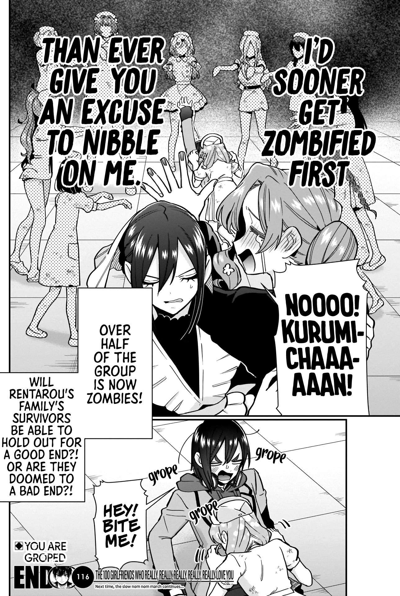 The 100 Girlfriends Who Really, Really, Really, Really, Really Love You Chapter 116 page 21 - Chapter 116: Rentarou's Family's Zombie Nurse Tag