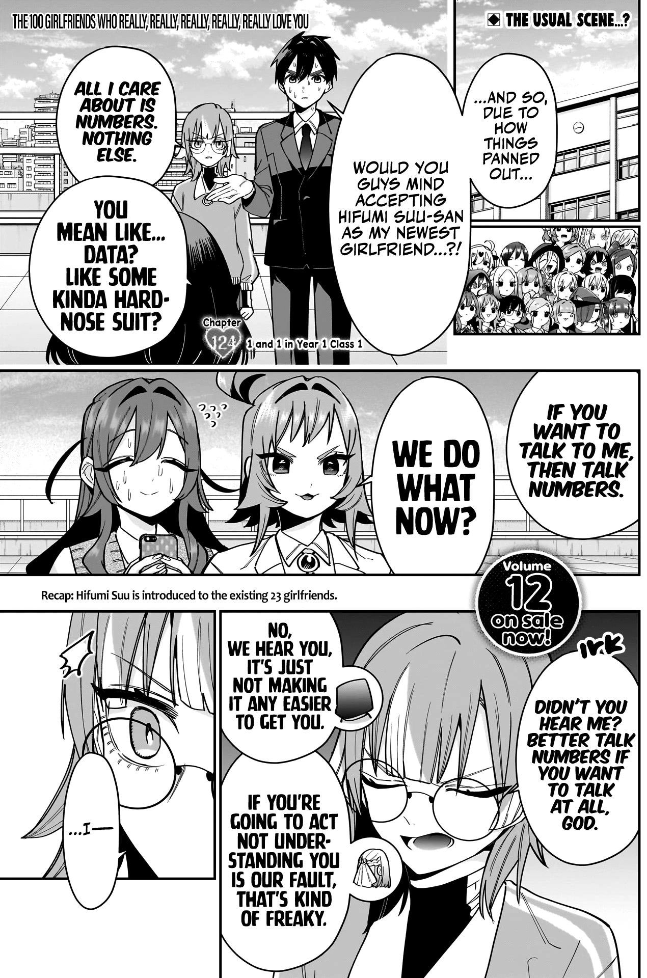 The 100 Girlfriends Who Really, Really, Really, Really, Really Love You Chapter 124 page 2 - Chapter 124: 1 and 1 in Year 1 Class 1