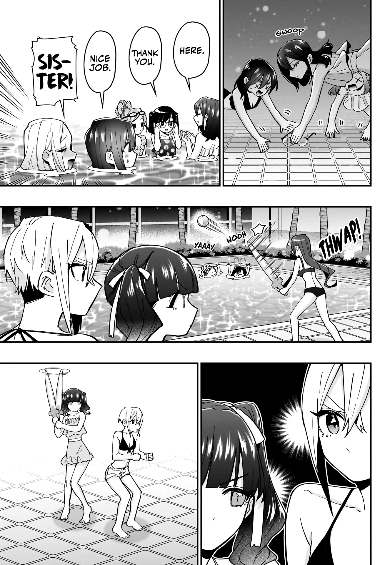 The 100 Girlfriends Who Really, Really, Really, Really, Really Love You Chapter 127 page 14 - Chapter 127: Night-pool